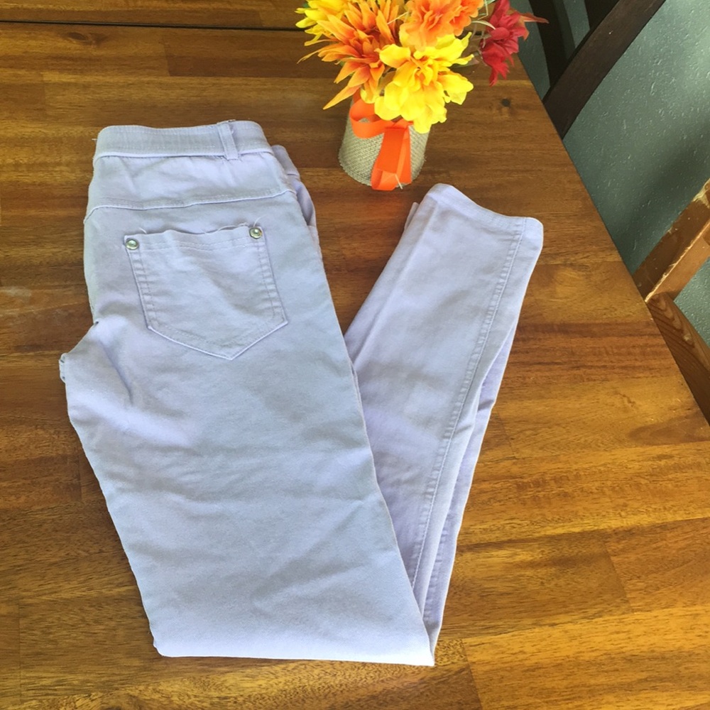 Purple skinny jeans / pants